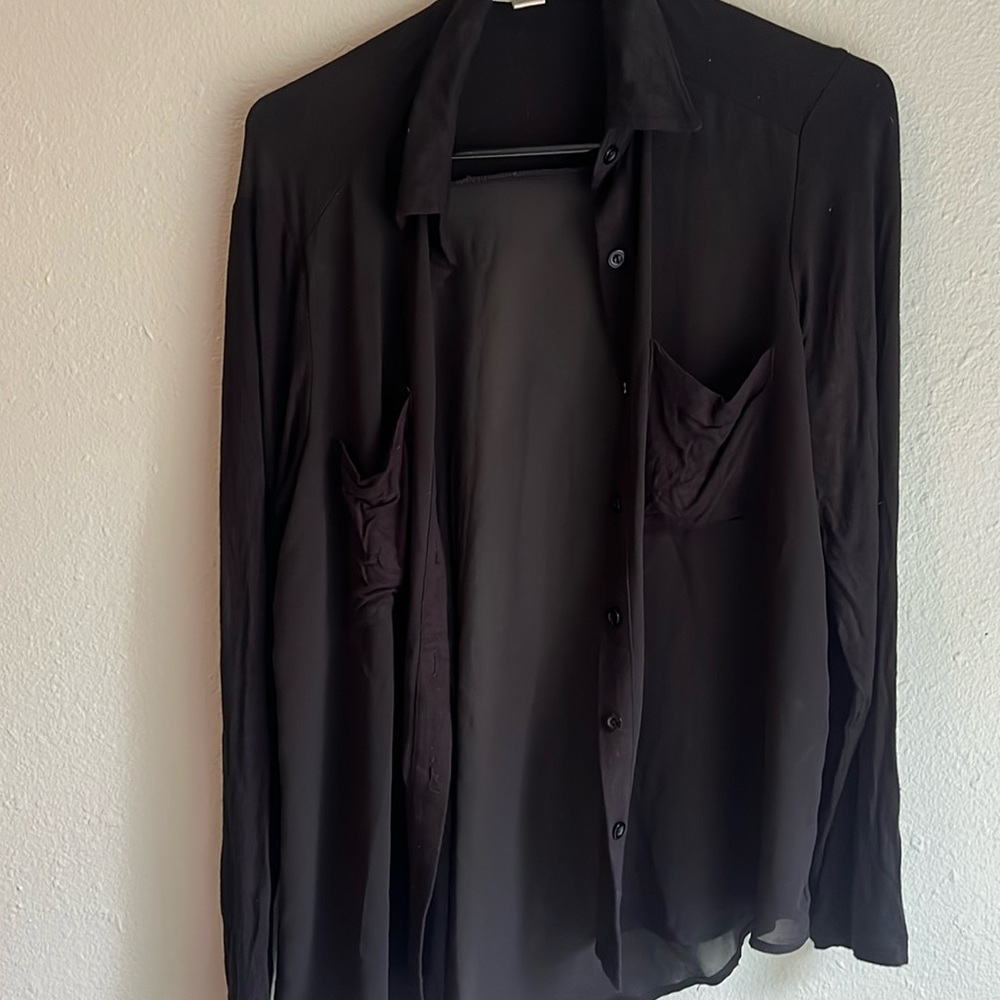 Sheer blouse medium